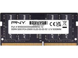 PNY 16GB (1X16GB) DDR4 RAM 3200MHz C22 Black SoDimm MN16GSD43200-SB
