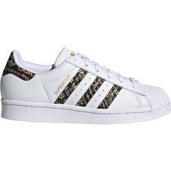 Adidas Superstar Παιδικά Sneakers Λευκά Μαύρα Χρυσά GV8805
