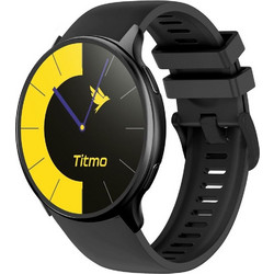 Titmo Smartwatch O-200 GPS AMOLED Bluetooth call Silicone strap Black