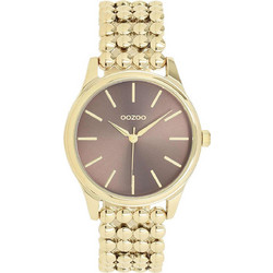 Oozoo Timepieces Γυναικείο Ρολόι με Χρυσό Μεταλλικό Μπρασελέ C11673