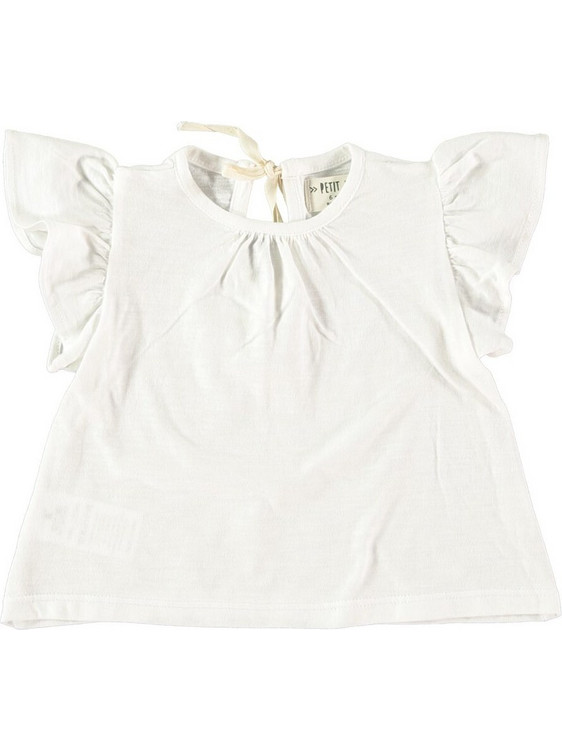 Petit Indi Παιδικό T-Shirt Κοντομάνικο Λευκό SS23-B-19-37