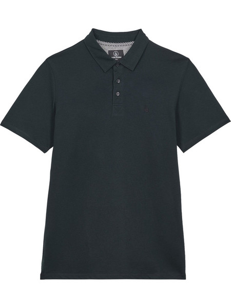 Volcom Ανδρική Μπλούζα Polo Κοντομάνικη Μαύρη A0112611-BLK