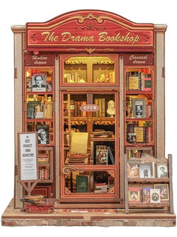 Cutebee The Drama Bookshop 3D Book Nook DIY 253 Κομμάτια 18cm