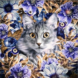 AriaTrade Γάτα Καμβάς Diamond Painting Kit ATK024