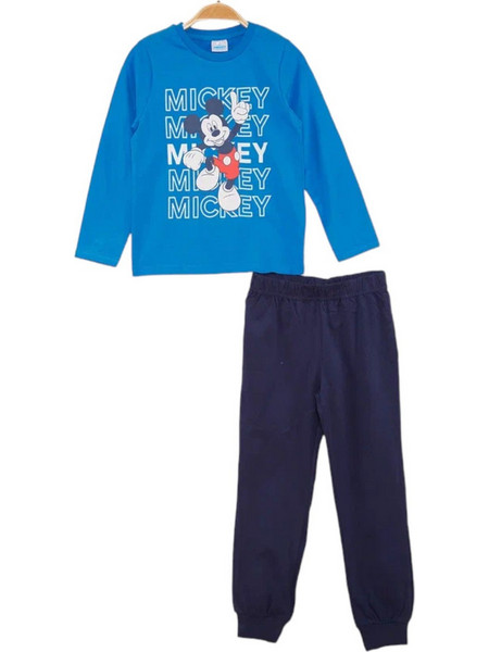 Cimpa Παιδική Πιτζάμα Βαμβακερή Χειμωνιάτικη Royal Blue Navy Μπλε MC21313BL