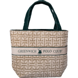 Greenwich Polo Club Υφασμάτινη Τσάντα Θαλάσσης Ώμου Ταμπά Μαύρη 40x55cm 5229