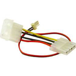 Sharkoon Καλώδιο Τροφοδοσίας 3-Pin Fan to 4-Pin Floppy Multicolor