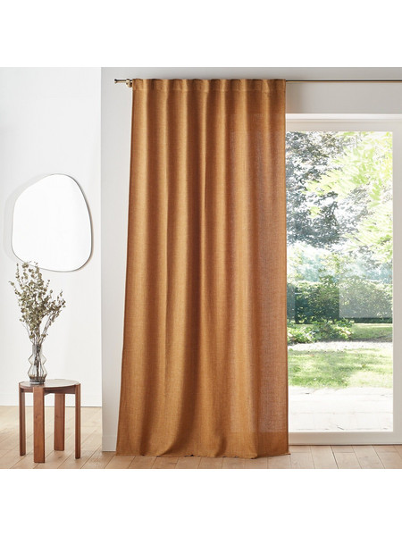 La Redoute Κουρτίνα με Θηλιές 140x180 Montego 350323340 Μπρονζέ