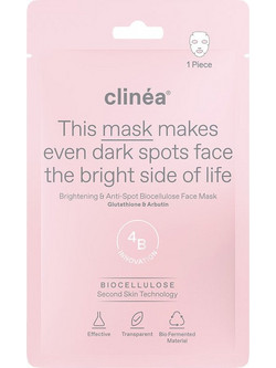 Clinea Anti-Dark Spot & Brightening Sheet Μάσκα Προσώπου για Λάμψη 1τμχ