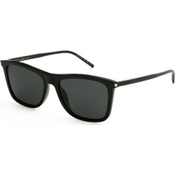 Saint Laurent SL895 001 Ανδρικά Γυαλιά Ηλίου Τετράγωνα Κοκάλινα Μαύρα με Μαύρο Φακό