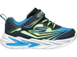 Skechers Παιδικά Sneakers με Φωτάκια Μαύρα Royal Blue Lime 400139N-BBLM