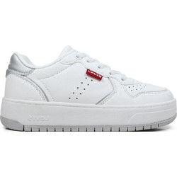 Levi's Παιδικά Sneakers Λευκά Ασημί VKEL0001S-0081