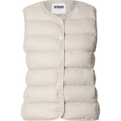 Urban Classics Αμάνικο Γυναικείο Μπουφάν Puffer Κοντό Εκρού TB7957-01325