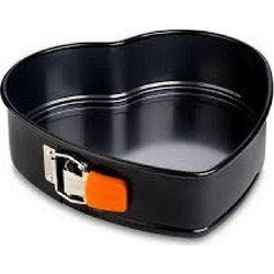Le Creuset Heart Cake Φόρμα Ζαχαροπλαστικής από Ανοξείδωτο Ατσάλι για Κέικ σε Σχήμα Καρδιάς 25cm 46070250011100