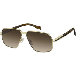 Marc Jacobs MARC906/S 8SO/HA Ανδρικά Γυαλιά Ηλίου Aviator Κοκάλινα Μαύρα με Καφέ Φακό