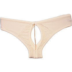 Cottonhill Γυναικείο Sexy Brazil με Δαντέλα Μπεζ CH0190