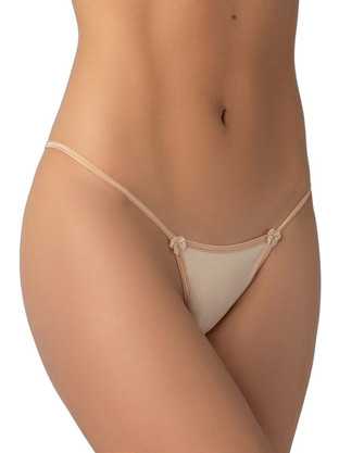 Milena By Paris Γυναικείο Sexy String Μπεζ 6822