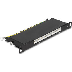 DeLOCK 66870 Patch Panel Rack 0.5U 10" 8 Θυρών Cat.6a Unshielded