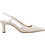 Michael Kors Γόβες Slingback Δερμάτινες με Λεπτό Χαμηλό Τακούνι Λευκές 40R6AOMS1L-289