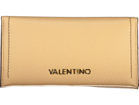 Valentino Μεγάλο Γυναικείο Πορτοφόλι με Snap Μπεζ VPS8YA216S