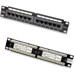 Manhattan 167642 Ethernet Patch Panel Rack 10" 12 Θυρών Cat.5e Unshielded UTP