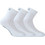 Walk Ανδρικές Κάλτσες Κοντές Λευκές 3Pack V17-010101