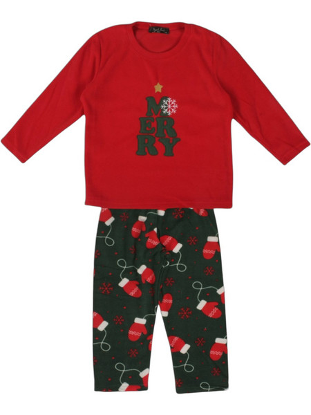 Sexen Christmas Tree Παιδική Πιτζάμα Fleece Χειμωνιάτικη Κόκκινη Πράσινη 23060K