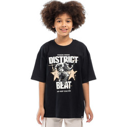 District75 Παιδικό T-Shirt Κοντομάνικο Μαύρο 126KBSS-713-071