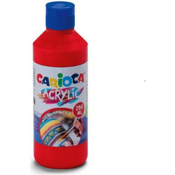 Carioca Vermillion Red Ακρυλικό Χρώμα Ζωγραφικής 250ml