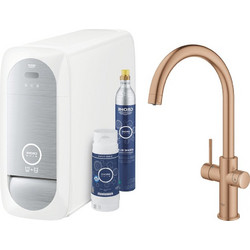 GROHE Blue Home 31455DL1 Μπαταρία Κουζίνας Πάγκου Τριπλής Παροχής Ανάμεικτη Inox