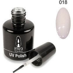 Amora 018 Milky White Ημιμόνιμο Βερνίκι Νυχιών 10ml