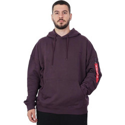 Alpha Industries Ανδρικό Φούτερ με Κουκούλα & Τσέπες Μωβ 146335-719