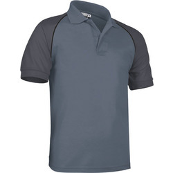 Valento Ανδρική Μπλούζα Polo Κοντομάνικη Ανθρακί GREY-CHARCOAL