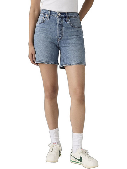 Levi's 501 Γυναικείο Σορτς Τζιν Ψηλόμεσο Μπλε A9296-0006