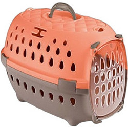 Stefanplast Travel Chic Κλουβί Μεταφοράς Σκύλου 50x34.5x32cm Κοραλί Γκρι