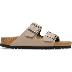 Birkenstock Arizona Δερμάτινα Γυναικεία Σανδάλια Ανατομικά Εκρού 1032070