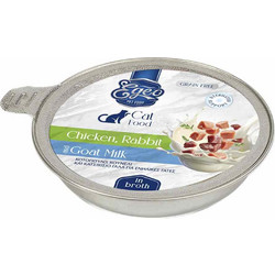 Egeo Pet Food Adult Grain Free with Chicken, Rabbit & Goat Milk in Broth 50gr
