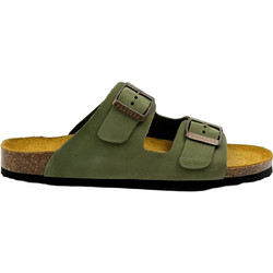 Plakton Γυναικεία Σανδάλια Suede Ανατομικά Χακί Oliva 180010