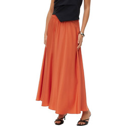 Vero Moda Μακριά Φούστα Υφασμάτινη Κοραλί 10345221