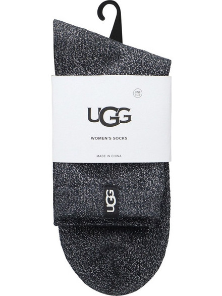UGG Βαμβακερές Ανδρικές Κάλτσες Κοντές με Σχέδια Μαύρες 1171624-BLK