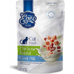 Egeo Pet Food Adult Sterilised Grain Free with Chicken, Rabbit & Goat Milk 85gr