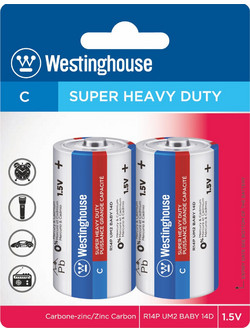 Westinghouse Zinc Carbon Super Heavy Duty C 2τμχ