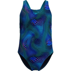 Speedo Αθλητικό Παιδικό Μαγιό Ολόσωμο για Κορίτσι Navy Μπλε Πράσινο 8-12377002