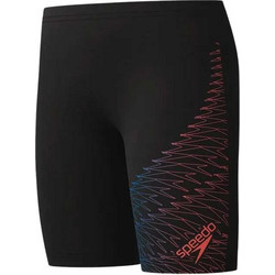 Speedo Παιδικό Αγωνιστικό Μαγιό Κολύμβησης Μαύρο Κοραλί 8-12411-18663