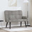 vidaXL Διθέσιος Καναπές Βελούδινος Γκρι 115x61x87cm 42028940