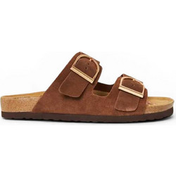 Funky Buddha Γυναικεία Σανδάλια Suede Ανατομικά Ταμπά FBL013-118-08
