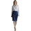 Vagias Μίντι Φούστα Υφασμάτινη Ψηλόμεση Pencil Navy Μπλε 630-10