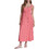 DKNY Midi Καλοκαιρινό Βραδινό Φόρεμα Λινό Κοραλί DJ6D9174-AEF