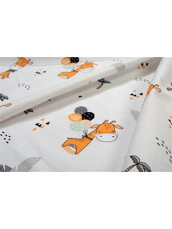 Dimcol Giraffe 599 Πάνα Αγκαλιάς Χασέ Λευκή 80x80cm