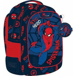 Must Marvel Spiderman Σχολική Τσάντα Πλάτης Δημοτικού Μπλε 508773